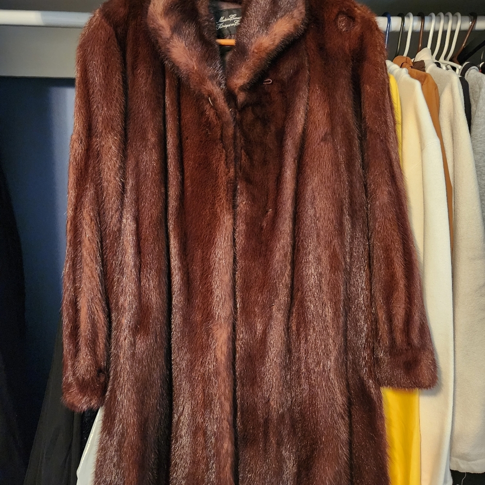 Custom made mink car coat